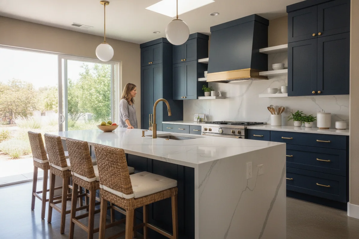 Finished kitchen remodel in Mountain View, CA
